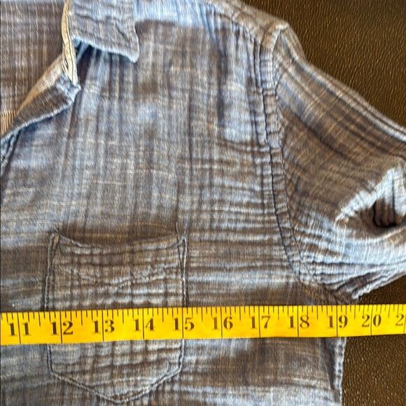 Aeropostale Blue Casual Button Down Shirt Lightweight Cotton Gauze size Small - Picture 7 of 9